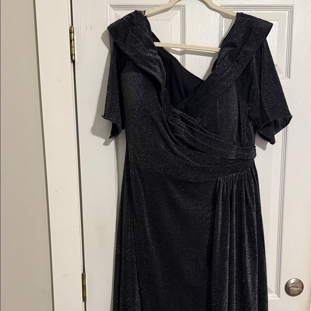Elegant Black Asymmetrical Dress